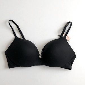Victoria’s Secret Black Bra plunge gorge plongeant 34C